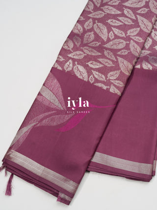 The Purple Throated Hummingbird Silk Saree