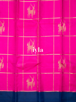 The Reindeers of Scandinavia Silk Saree